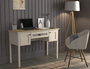 Hanah Home FRN-21033 Escritorio de Estudio Crema, Roble, Gris